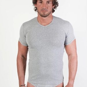 Art 65V Mezza Manica Uomo costina 100% cotone vendita OFFERTA 2PEZZI