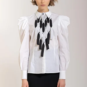 Camicia con plastron