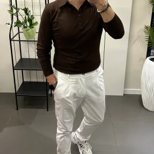 Pantalone Gabardina 7x8 bianco