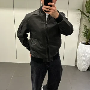 BOMBER ECOPELLE NERO