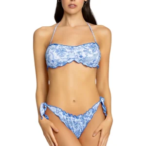 4giveness Bikini Fascia Antibes Cachemire Azzurro
