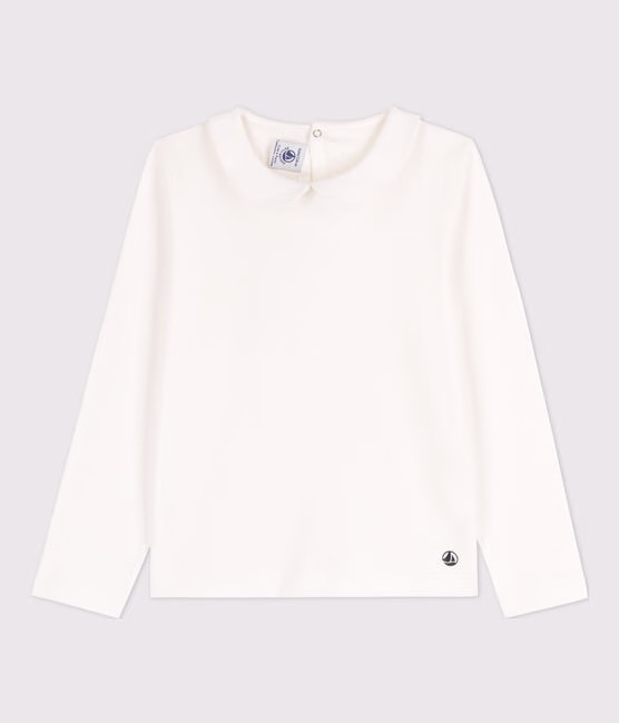 T-shirt maniche lunghe in cotone bambina