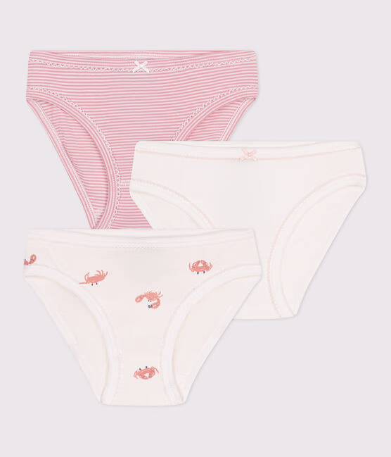 Confezione da 3 slip in cotone con stampa di granchi bambino
