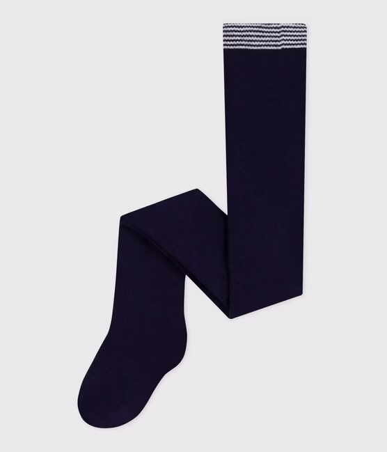 Collant in jersey di cotone tinta unita neonata