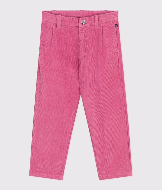 Pantaloni in velluto tinta unita bambina