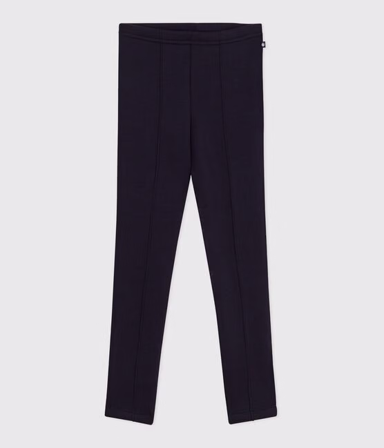 Pantaloni stile leggings in tessuto felpato bambina