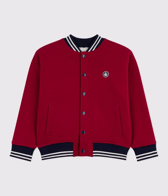 Giacca stile teddy in sherpa tinta unita bambino/a