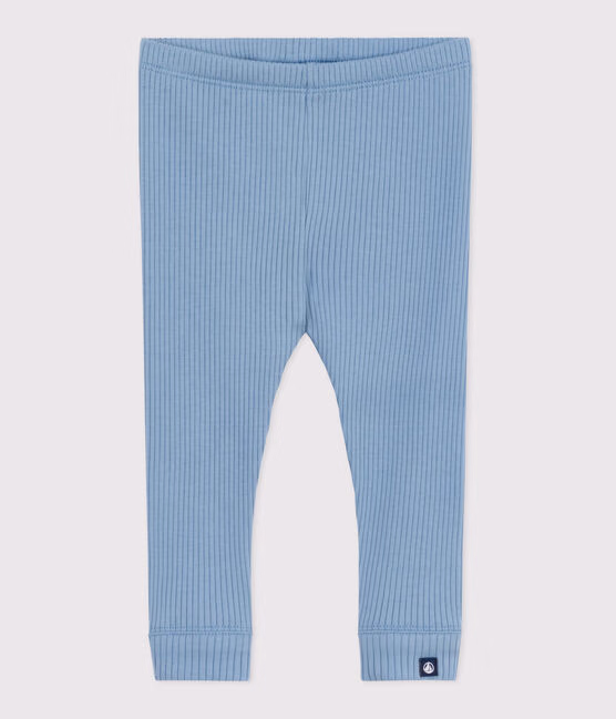 Leggings in cotone tinta unita neonato