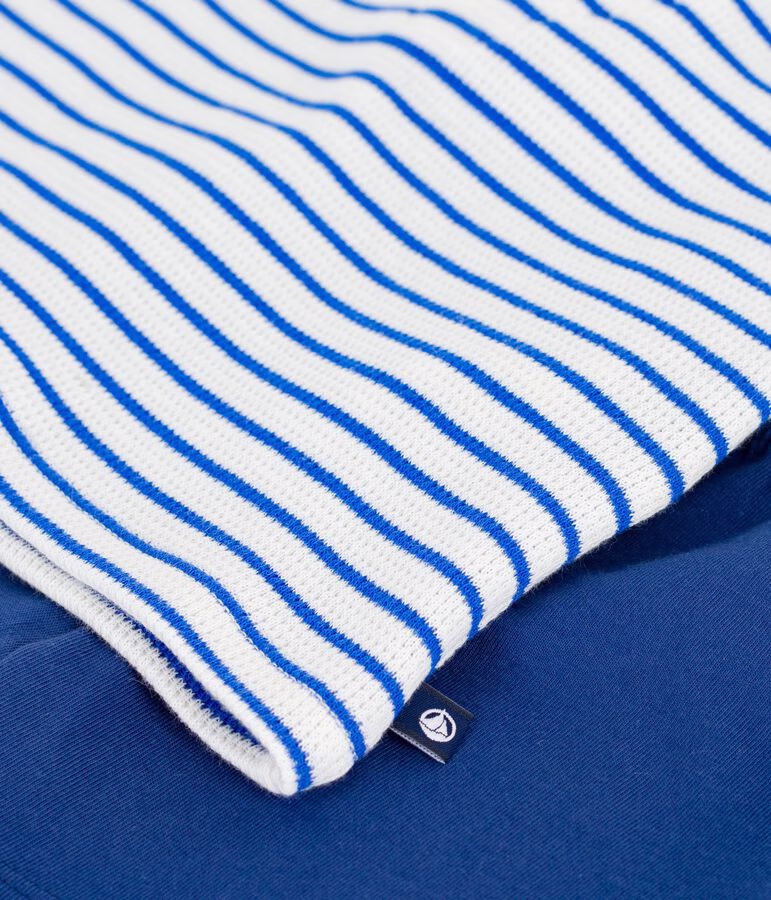 Set 2 pezzi in cotone con T-shirt con colletto alla marinara neonato - immagine 4