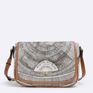 Borsa a tracolla con patta Planetarium Ink