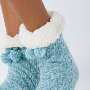 Babbuccia in Coral con Pompon “Brilliamo”