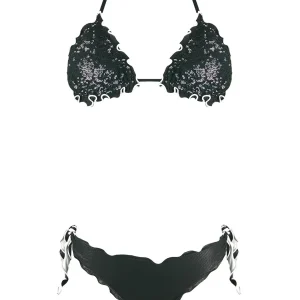 Bikini Triangolo Paillettes Prillo Con Slip Laminato
