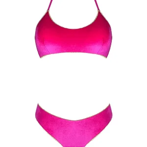 Coals Beach Bikini Brassiere Velluto Fucsia