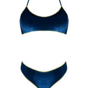 Coals Beach Bikini Brassiere Velluto Blu Oltremare