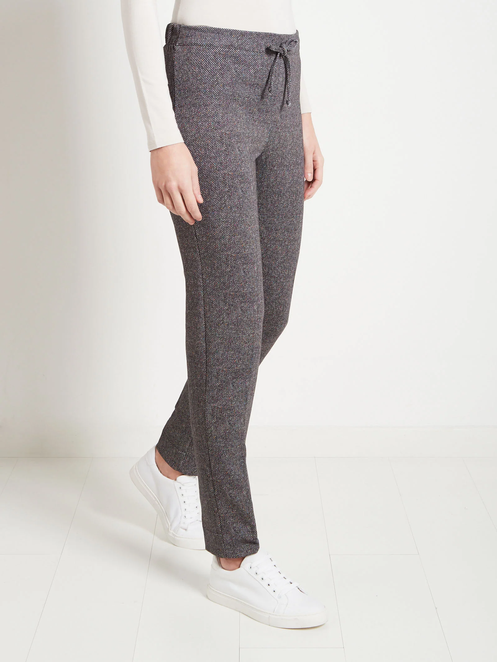 Pantalone Jogger in Cotone Elasticizzato Ragno