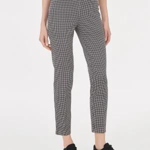 Pantalone in satin di cotone elasticizzato