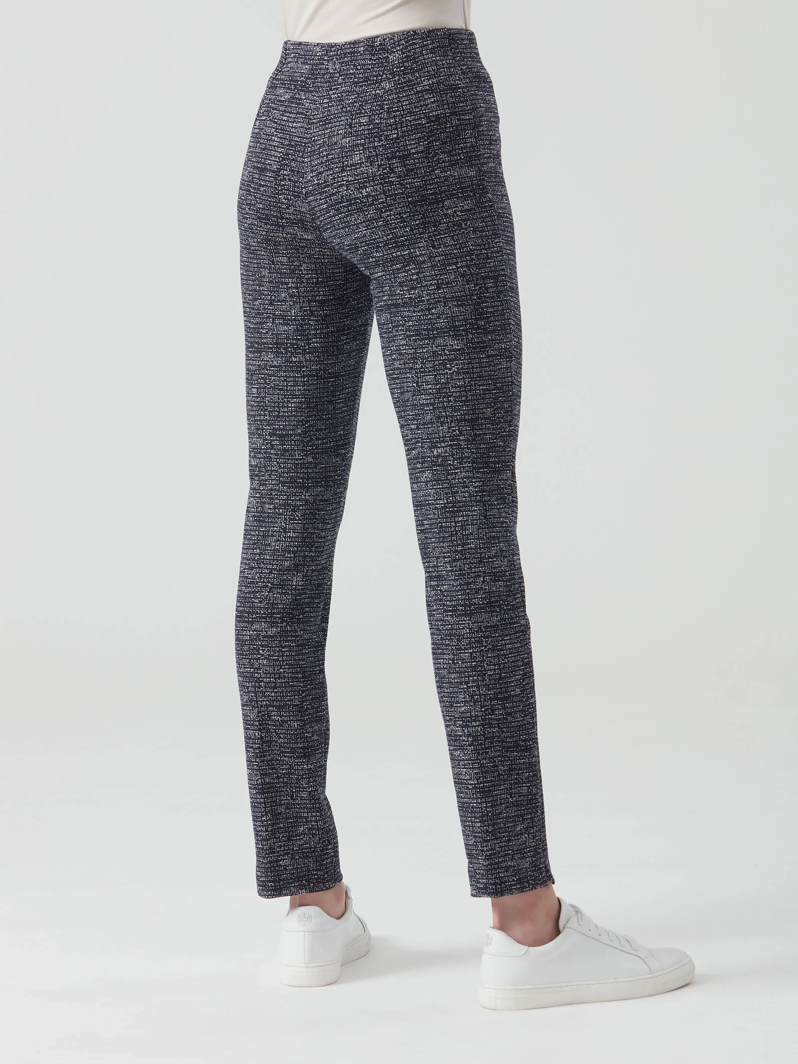 Pantalone a Sigaretta in Tessuto Eco Jacquard Ragno - immagine 4