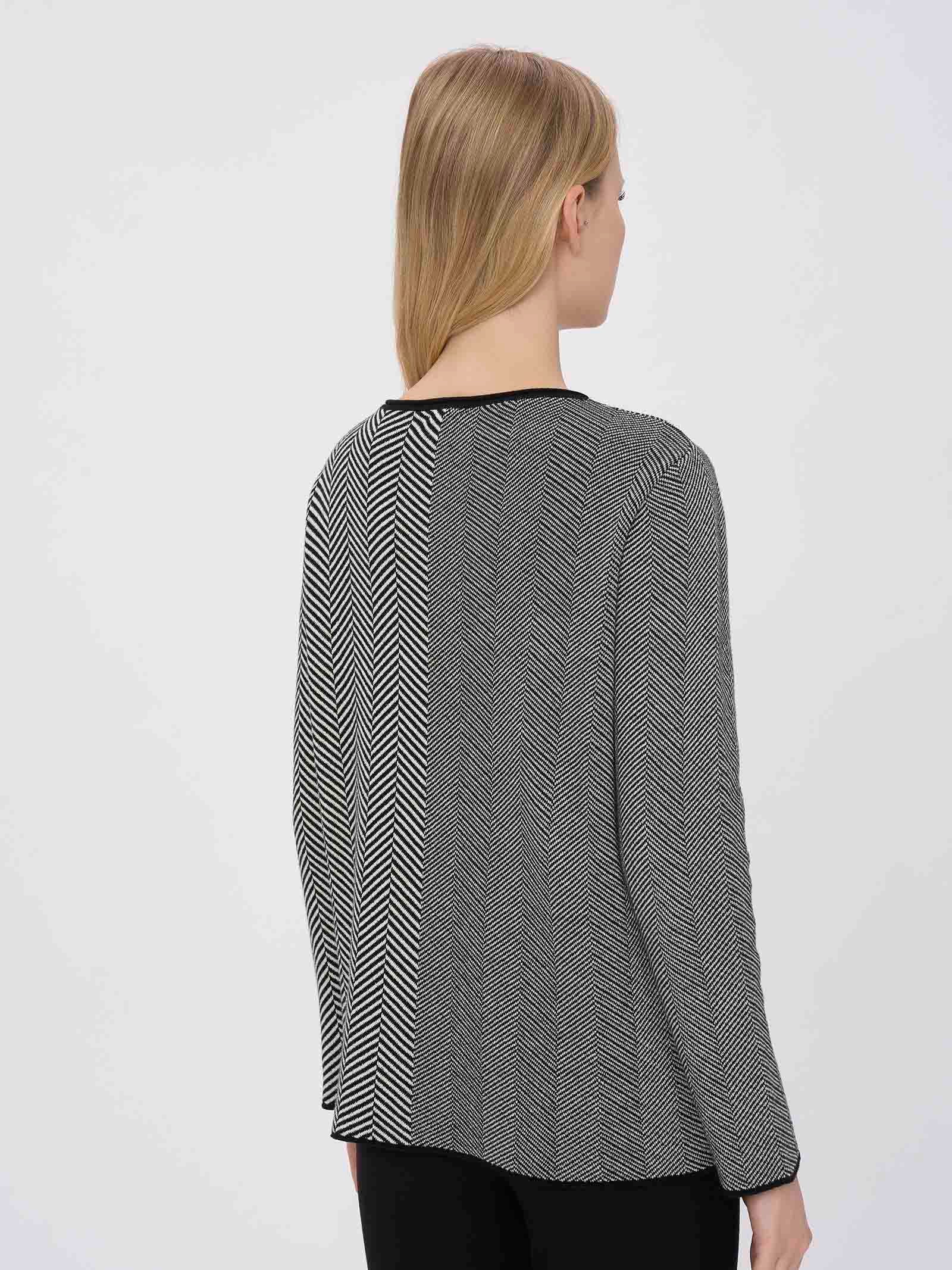 Maglia con Collo a Barchetta in Filato Winter Cotton Ragno - immagine 4