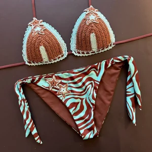 Bikini Triangolo Uncinetto Stelle Kenia