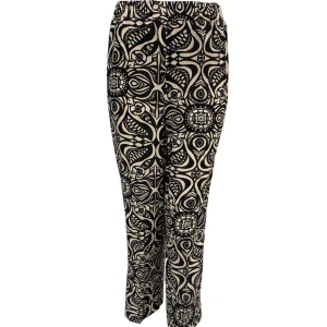 Susy Mix Pantaloni Lunghi Fantasia Nero