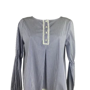 Bighet Camicia Righe Blu-Bianco