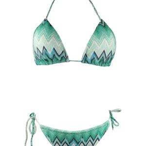 Bikini Triangolo Lurex Zig Zag -Scegli il Colore