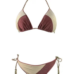 Bikini Triangolo Lurex Bicolore