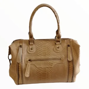 Bauletto Zip in vera pelle