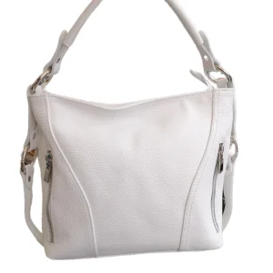 Hobo Bag con Tracolla in Vera Pelle