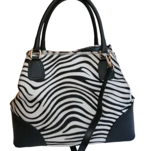 Borsa Grande 3 Scomparti in Vera Pelle tipo Cavallino Made In Italy