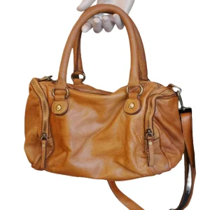 Bauletto con Tracolla in Vera Pelle Sauvage Made In Italy