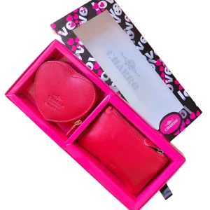 Set Regalo CHARRO in Vera Pelle Portamonete + Portatessere / Portachiave