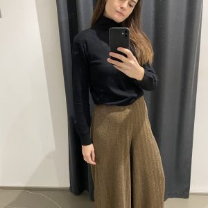 Pantalone Lungo da Donna con Vestibilità Ampia Wide Leg Ragno