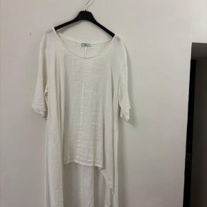 Maxi Maglia in Puro Lino Bianca – Prezzo Speciale