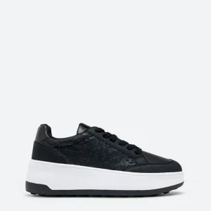 Sneaker Ross Nubuck PU stampa Teodosia Nero