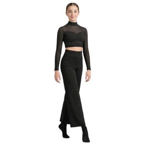 Pantaloni a Vita Alta con Gamba Ampia – PL1