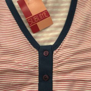 Pigiama Donna a Pinocchietto Sublime a Righe – Blu o Fuxia | Prezzo Speciale €14,90