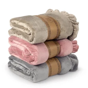 Lovely Shabby Plaid Bouquet con Rouches 140 x 170