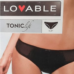 Slip Lovable Tonic Lift con Inserti in Tulle – Modellante e Femminile | Nero e Nudo