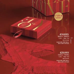 Slip Tanga Rosso Admas