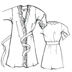 Veste kimono con pizzo Chiara