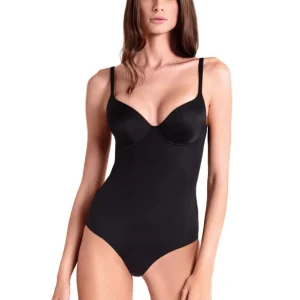 Body Imbottito Mousse in microfibra con ferretto